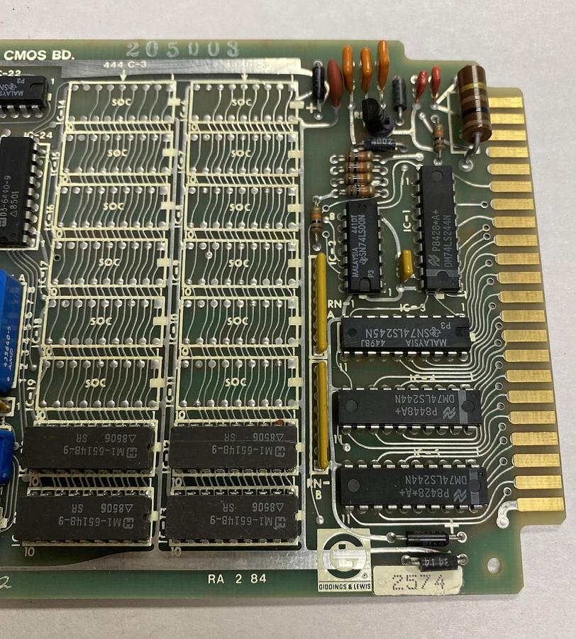 Used Giddings Lewis,501-03682-02 8K CMOS BD 502-02998-22,Ram Board