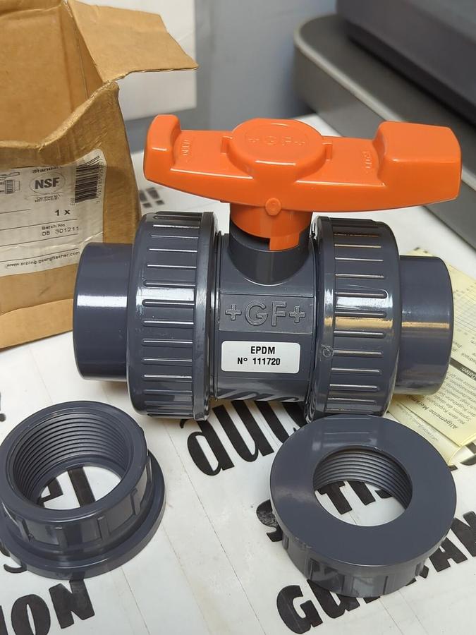 GEORGE FISCHER,GF  1-1/4 INCH  DN32,2-WAY BALL VALVE NOS