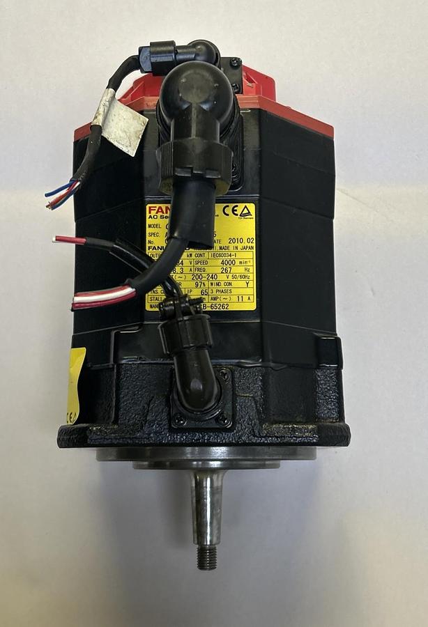 Used FANUC,A06B-0235-B605,AC SERVO MOTOR 4000RPM