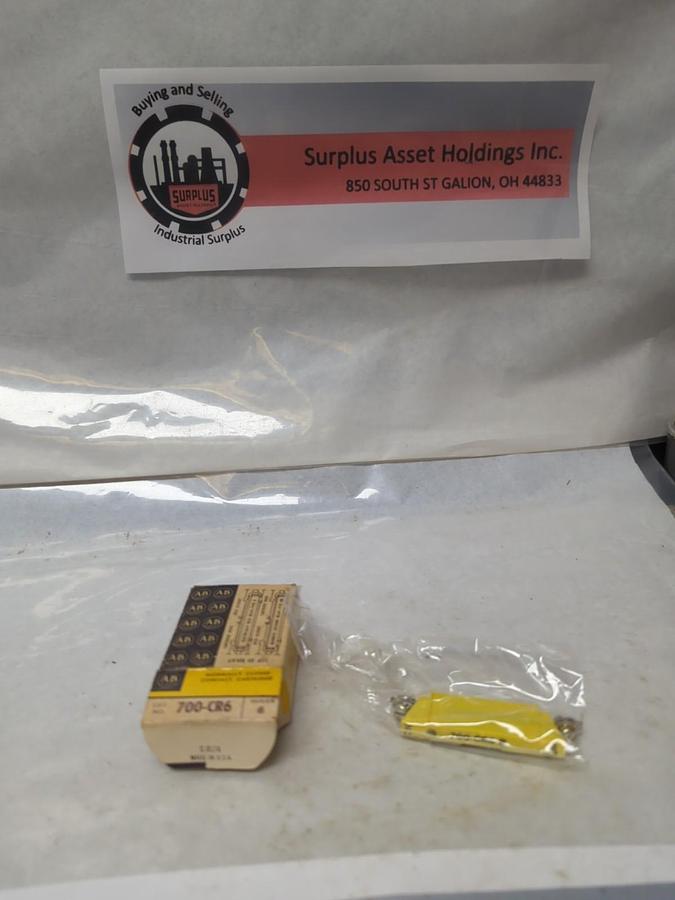 ALLEN BRADLEY,700-CR6,SERIES B CONTACT CARTRIDGE RELAY NOS