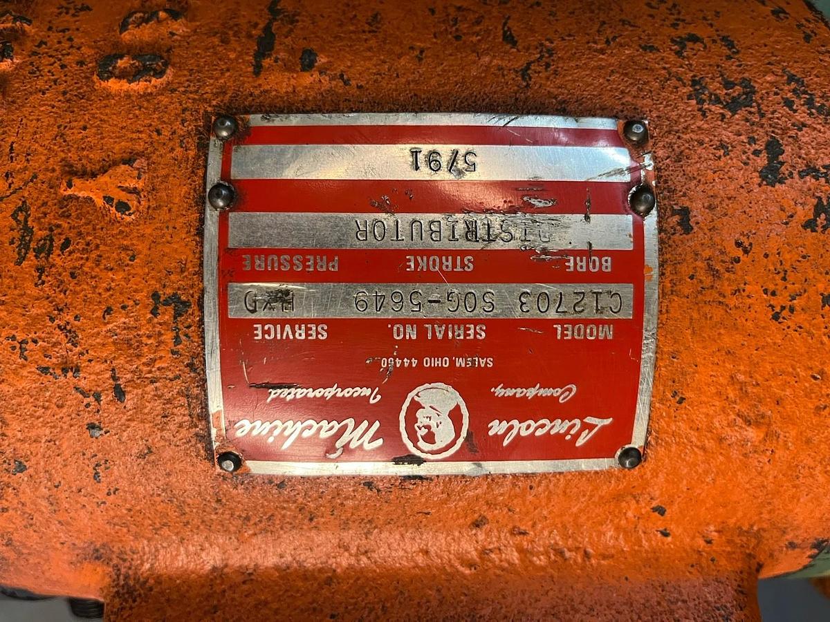 Used LINCOLN MACHINE,C12703,HYDRAULIC DISTRIBUTOR CYLINDER