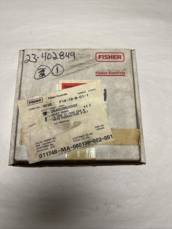 Used Fisher,26A5285X032,Seat Ring
