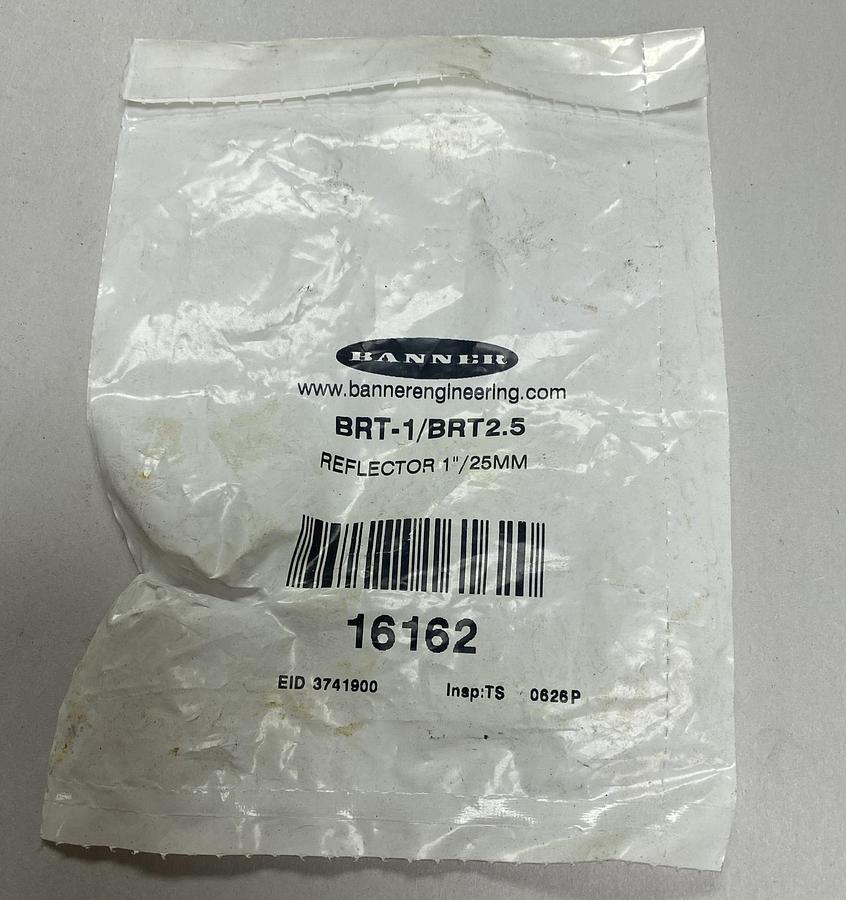 Used BANNER,BRT-1/BRT2.5,REFLECTOR 1 INCH 25MM NOS
