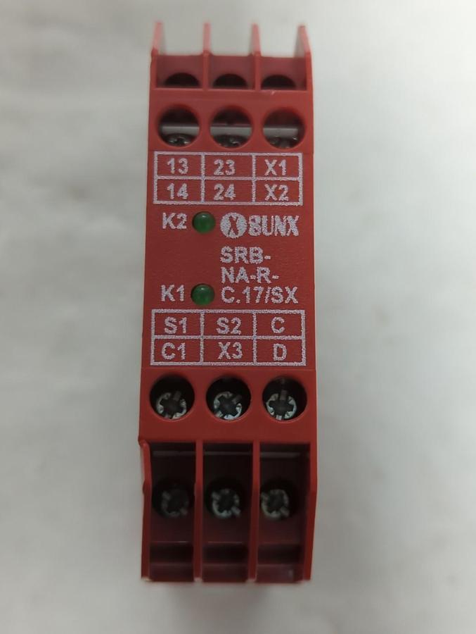 Used SUNX,SRB-NA-R-C.17/SX-24V.SAFETY RELAY PRE-OWNED