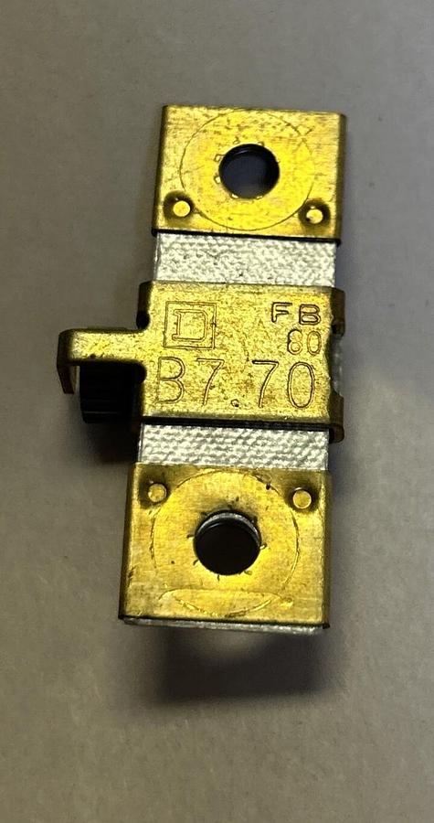Used SQUARE D,B7.70,THERMAL OVERLOAD HEATER ELEMENT LOT OF 16