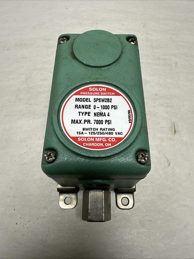 Solon,5PSW2B2,0-1000PSI Pressure Switch