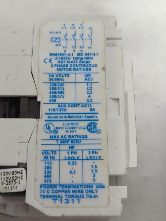 Used CUTLER HAMMER,CE15ANS3,CONTACTOR 10E LOT OF 2 PRE-OWNED