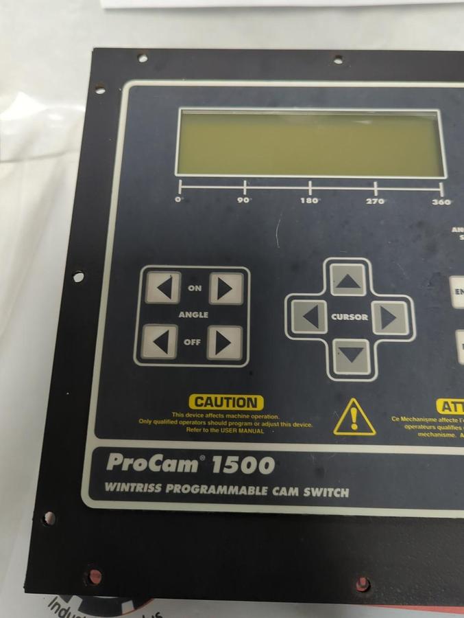 Used HONEYWELL,9642701,PROCAM 1500 WINTRISS PROGRAMMABLE CAM SWITCH PRE-OWNED