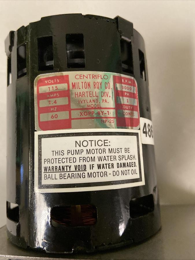 Centriflo Milton Roy,XGPP-8Y-1,Pump 1/30Hp 115V 3000RPM