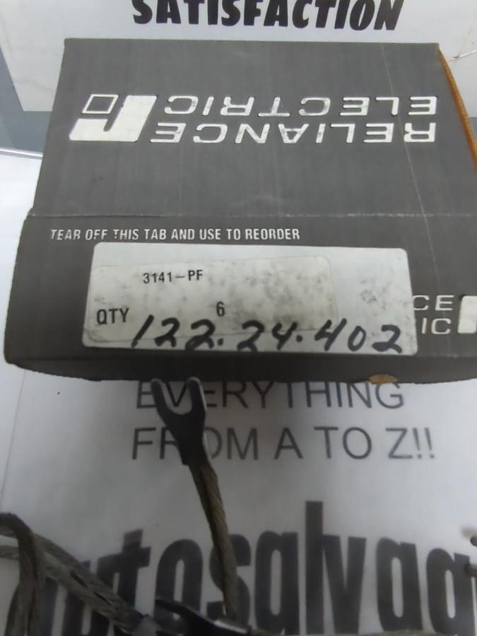 RELIANCE ELECTRIC,3141-PF,CARBON BRUSHES BOX OF 6 BRUSHES NOS