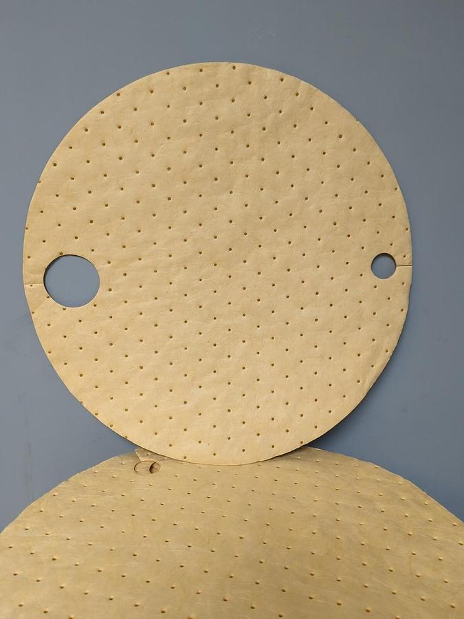 SUSTARN,M-76,DOUBLE-WIEGHT OIL-ONLY MELTBLOWN SORBET 22" ROUND 25 PC/DRUM PADS