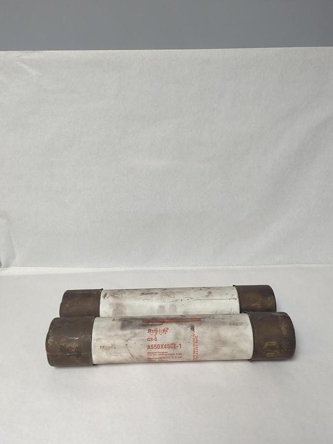 Used GOULD SHAWMUT,A550X45E-1,DOUBLE BARREL 450E AMP POWER FUSE PRE-OWNED