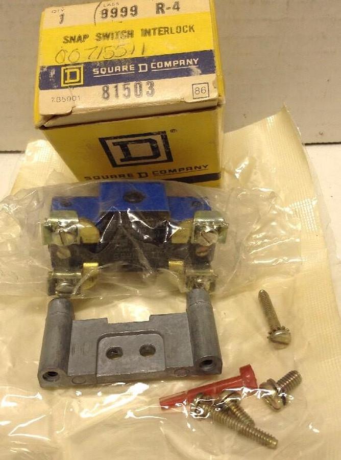Square D,9999 R-4,Snap Switch Interlock