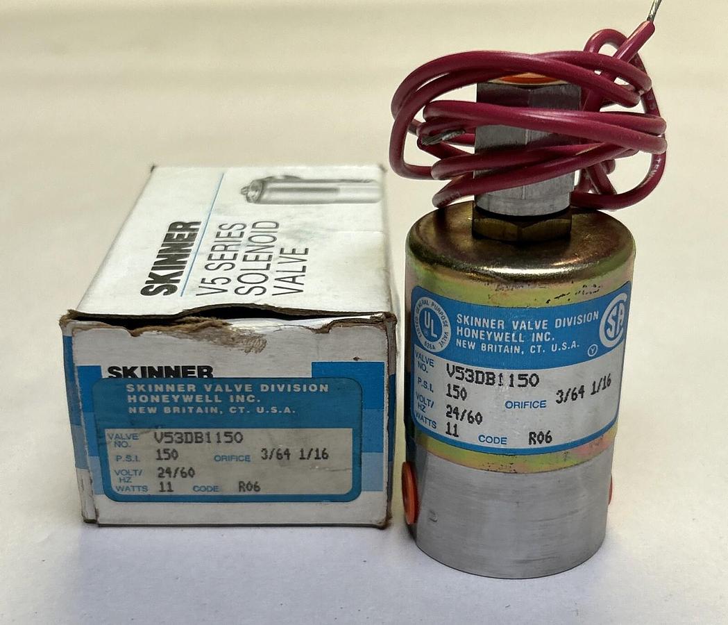 Used PARKER SKINNER,V53DB1150,SOLENOID VALVE NEW