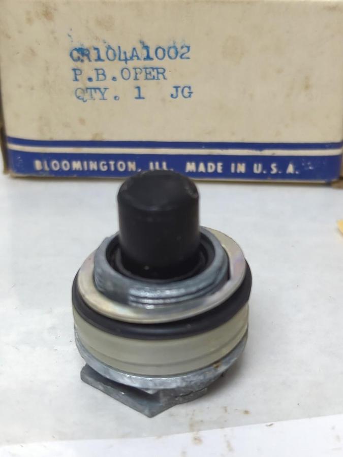 GENERAL ELECTRIC,CR104A1002,BLACK PUSH BUTTON SWITCH LOT OF 2 NOS