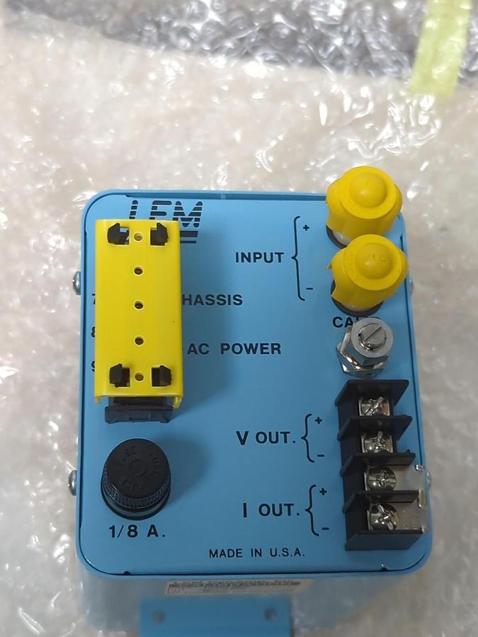 LEM DYNAMP,021380,MODEL MVI VOLTAGE ISOLATOR 120VAC 50/60HZ MISSING BOX