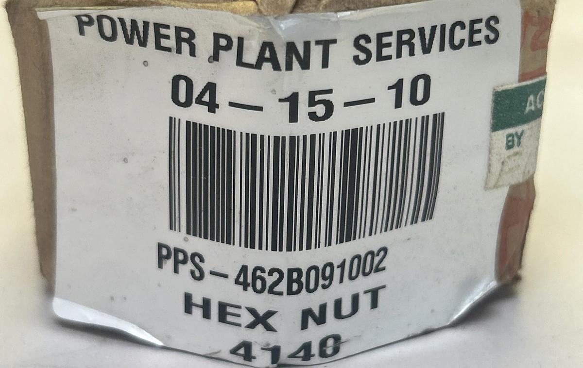 POWER PLANT SERVICES,4140,HEX NUT NOS