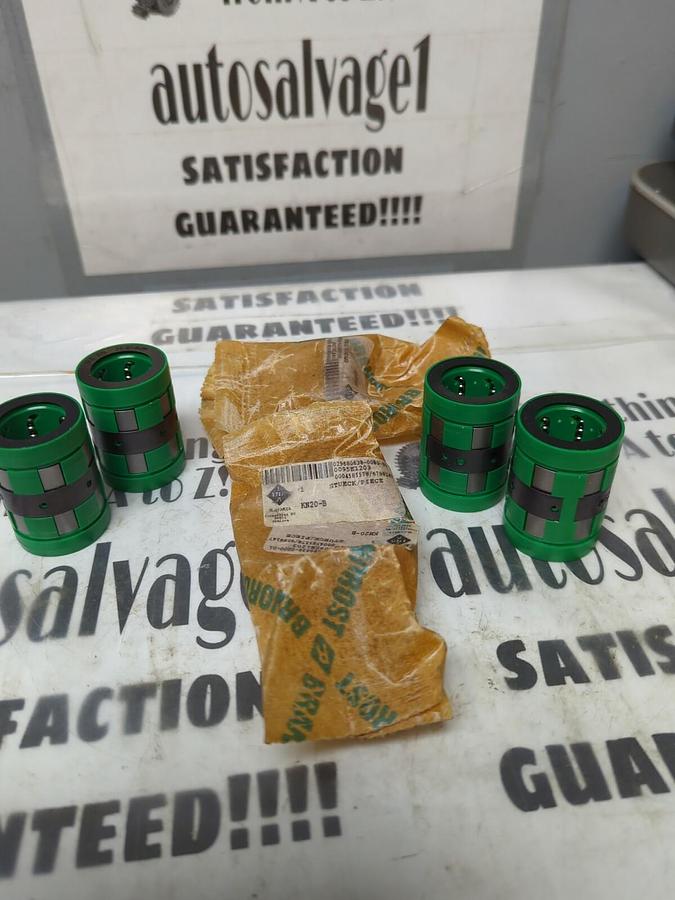 INA,KN20-B,LINEAR BALL BEARING LOT OF 4 NO BOXES!! NOS