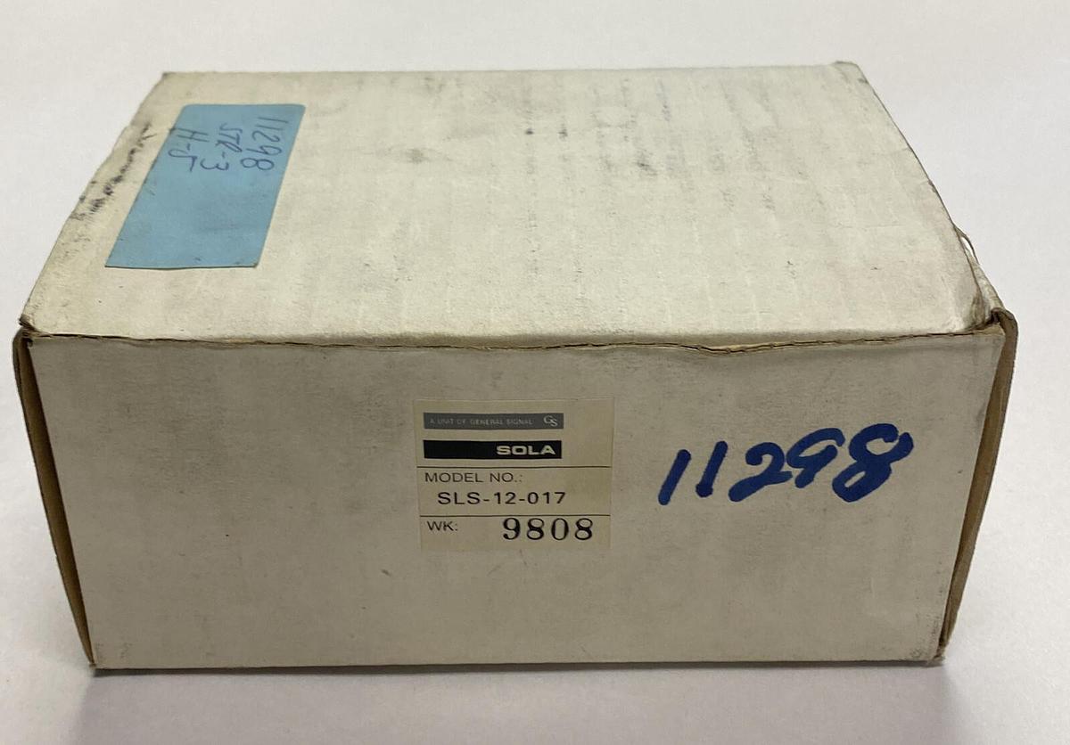 Used EMERSON SOLA,HD SLS-12-017,POWER SUPPLY 1.7A NEW