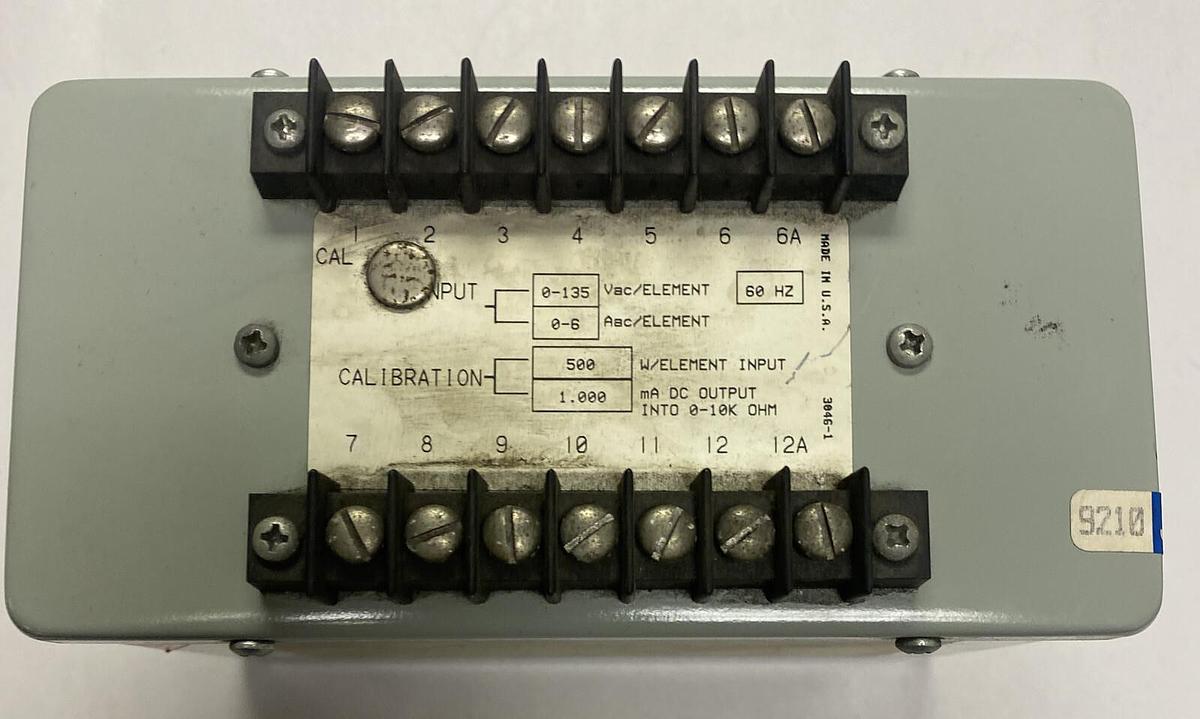 Used Scientific Columbus,DL31K5A2,Digilogic Watt Transducer