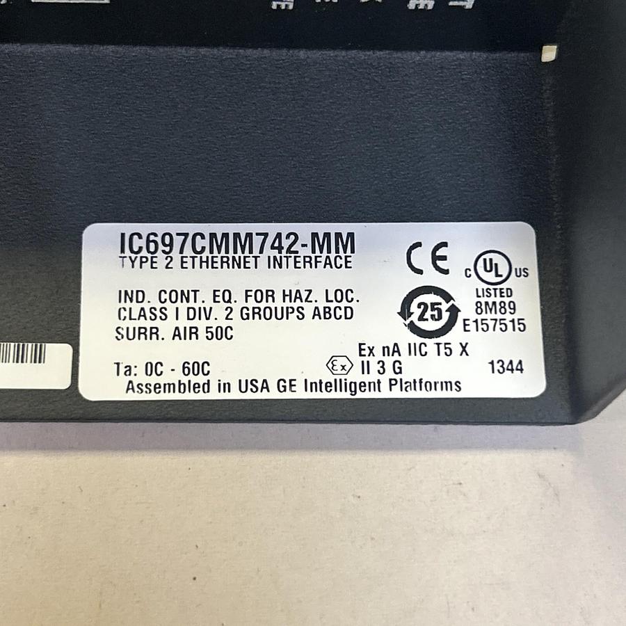 Used GE FANUC,IC697CMM742-MM,ETHERNET INTERFACE MODULE