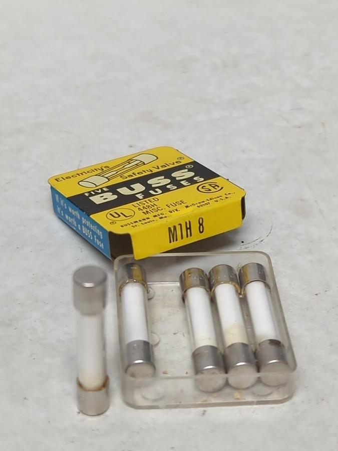 COOPER BUSSMANN,MTH 8,CERAMIC FUSE PACK OF 5 NOS