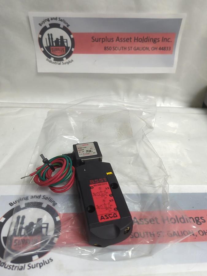 Used ASCO,8551ADD1ECYZ,SOLENOID VALVE 120V PRE-OWNED