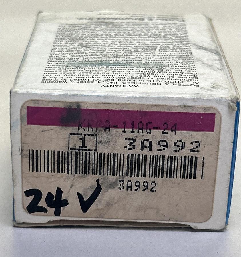 POTTER & BRUMFIELD,KRPA-11AG-24,RELAY 24V NOS