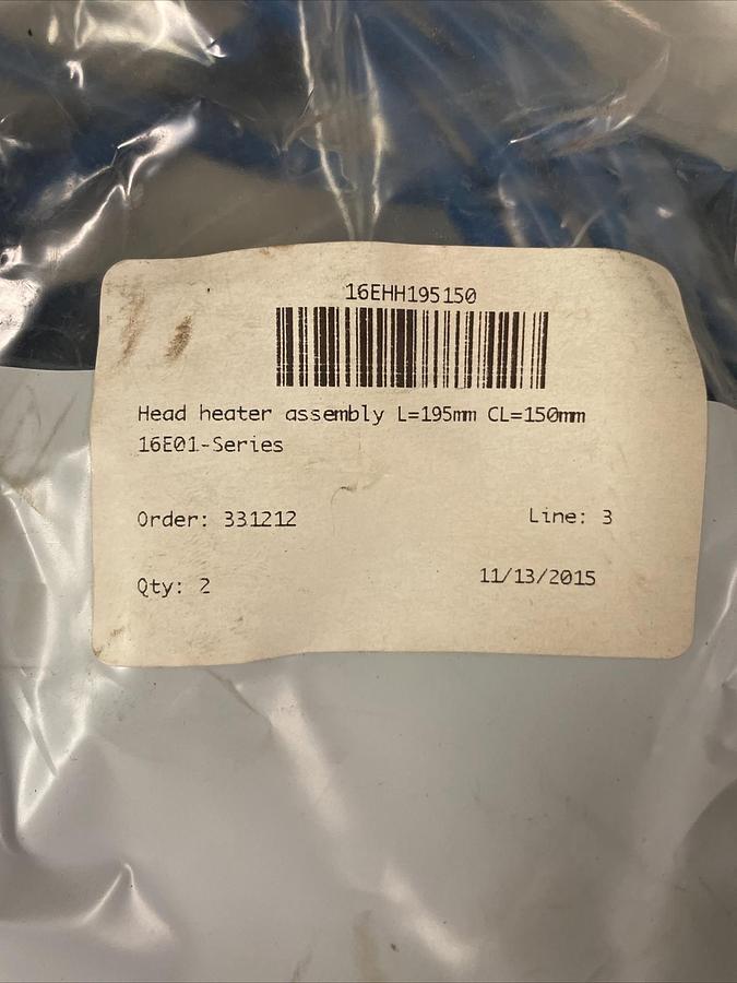 SYNVENTIVE,16EHH195150 16E01-SERIES,HEAD HEATER ASSEMBLY