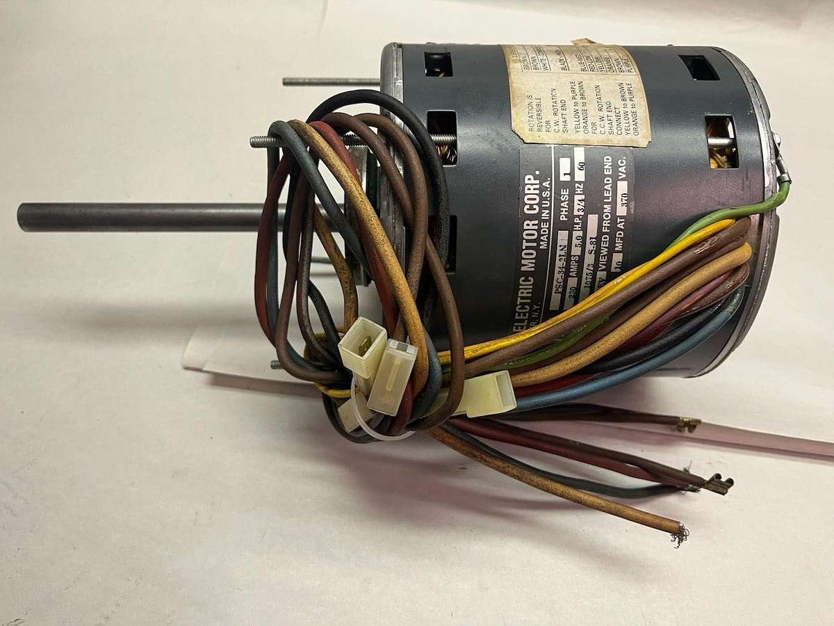 Used AJAX,PSC-34-2LN,SINGLE PHASE BLOWER MOTOR 3/4HP 230V 1PH
