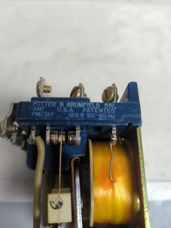 Used POTTER & BRUMFIELD,PM/ZAY-3310-2,CONTACT RELAY 120V 50/60HZ PRE-OWNED
