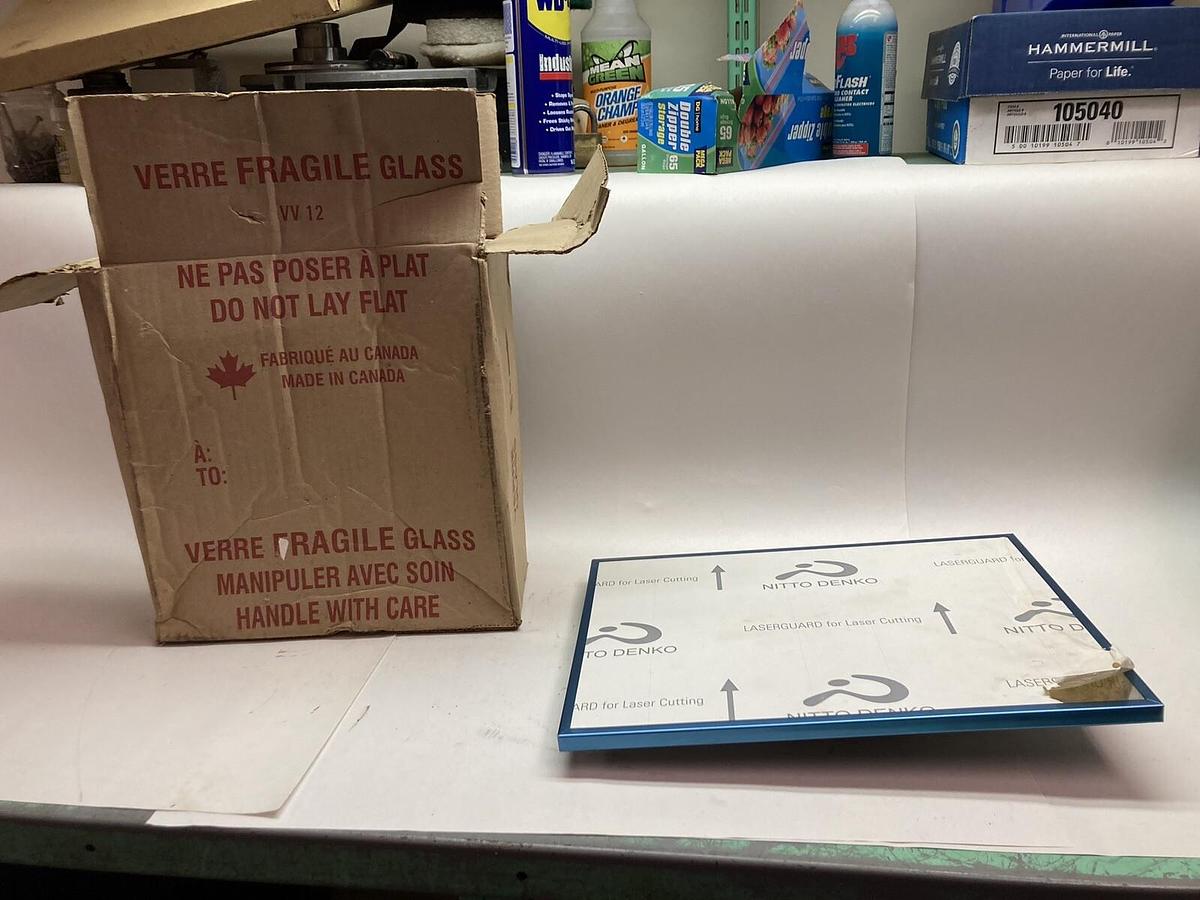 Nitto Denko,16 x 12 Inch,Aluminum Plate Laser Guard Glass