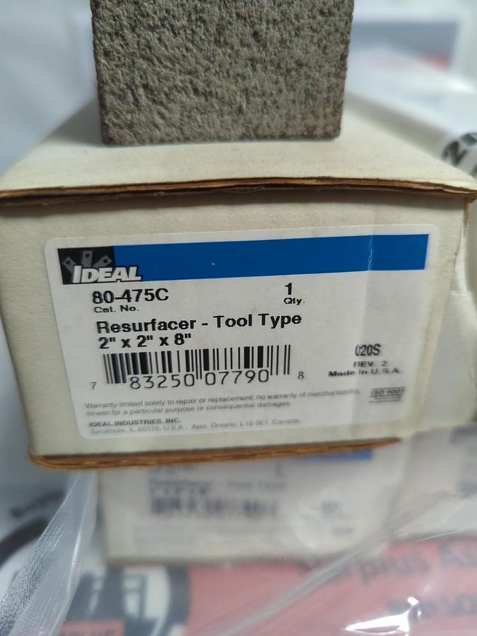 IDEAL,80-475C,RESURFACER-TOOL TYPE 2X2X8 INCH COARSE LOT OF 4 NOS