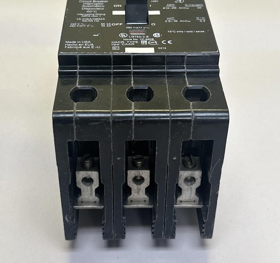 Used SQUARE D,EGB34020,CIRCUIT BREAKER 20A 277V 3P