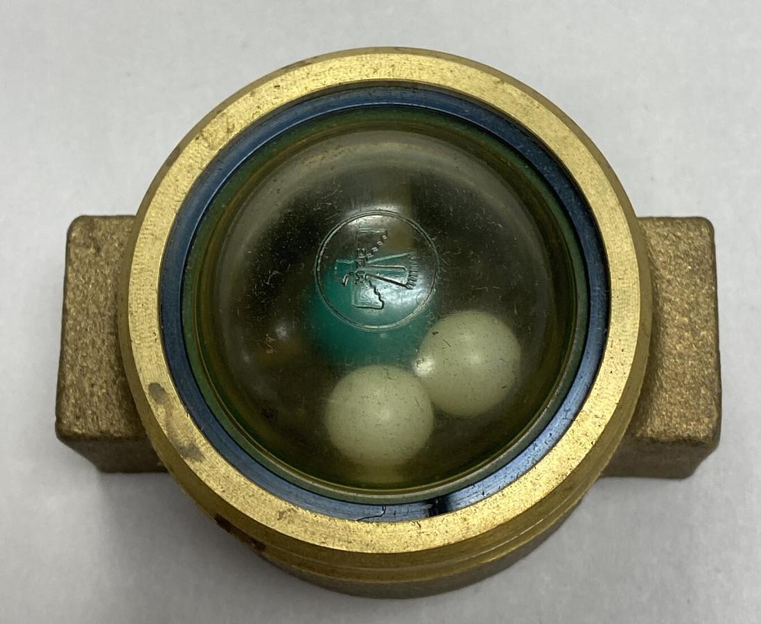 Machine Product,SI 3050 1/2,Model 202 Visual Flow Indicator Dome Glass 1/2" NOS
