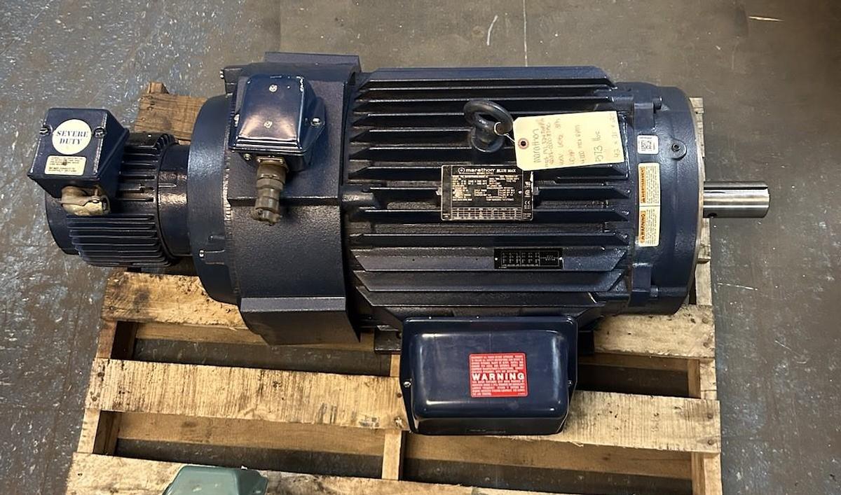 Used MARATHON,PVL324THFPA8038-0000-37,BLUE MAX MOTOR 40HP 230/460V 1770RPM 3PH 324TC