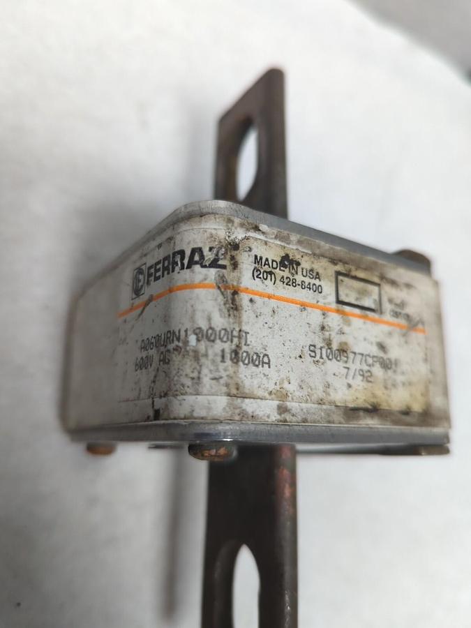 Used FERRAZ SHAWMUT,S100977CF001,FUSE 1000 AMP 600V PRE-OWNED