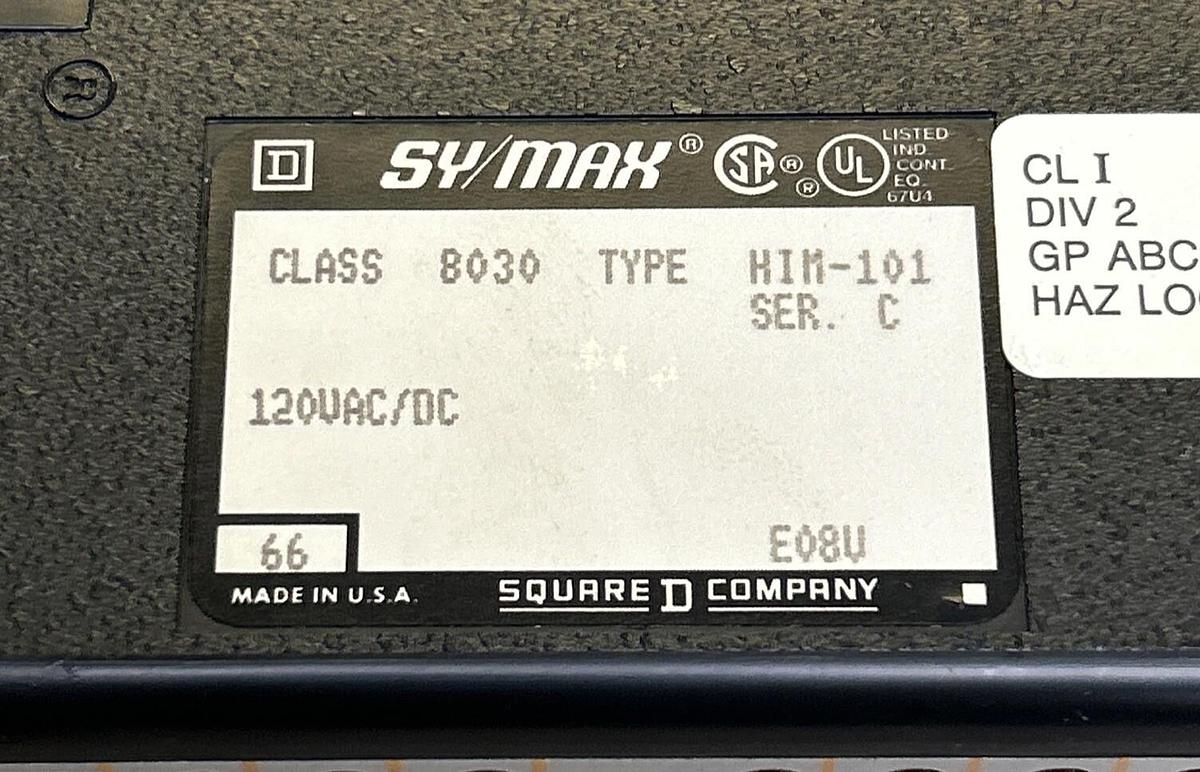 SQUARE D SYMAX,8030HIM-101,INPUT MODULE NOS