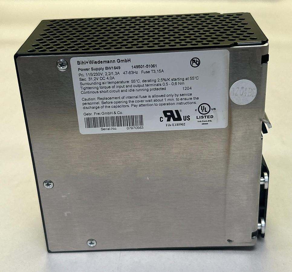 Used BIHL WIEDEMANN,BW1649,POWER SUPPLY