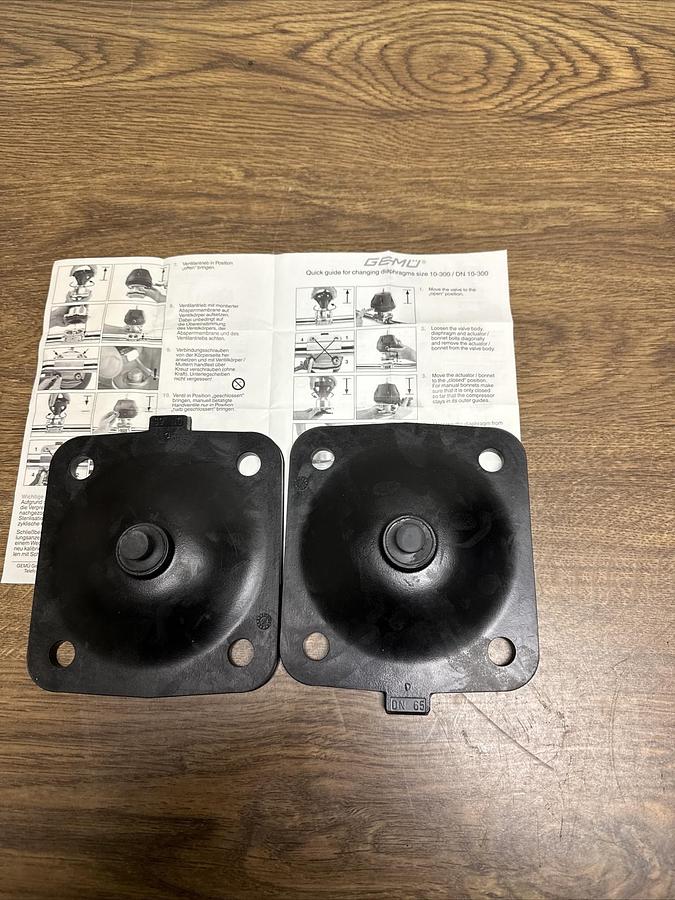 Gemu,DN 10-300,Replacement Diaphram LOT of 2