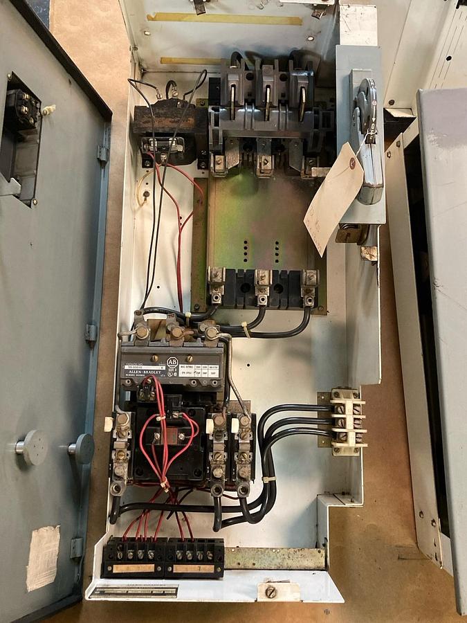 Used Allen-Bradley,2112B,Size 3 32 INCH MCC Fused Starter Bucket 60HP