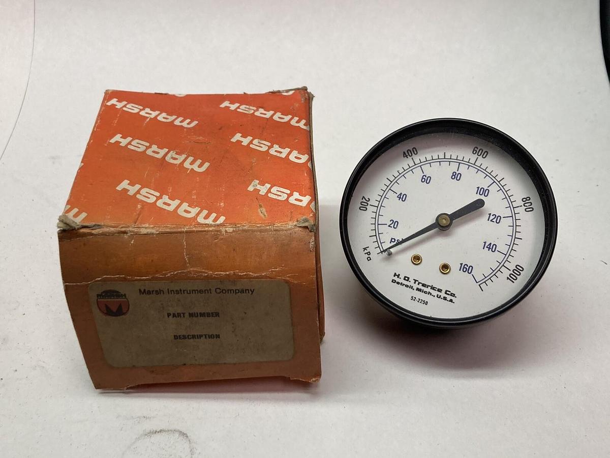 Marsh,52-2250,Pressure Gauge 0-1000 kPa 0-160 PSI