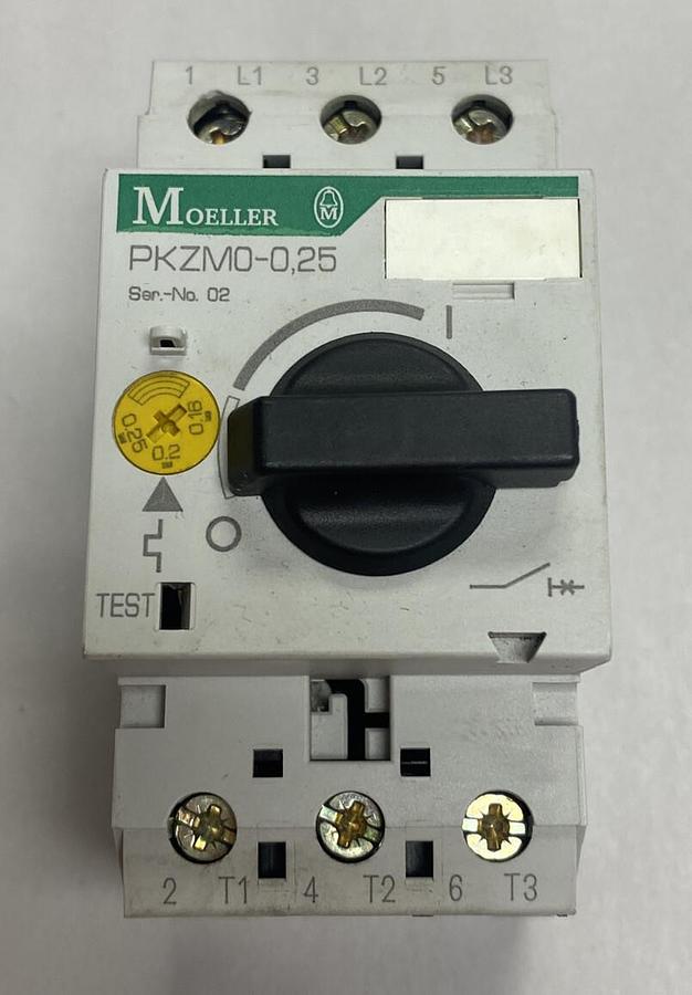 EATON MOELLER,PKZM0-0.25,MOTOR PROTECTION CIRCUIT BREAKER NOS
