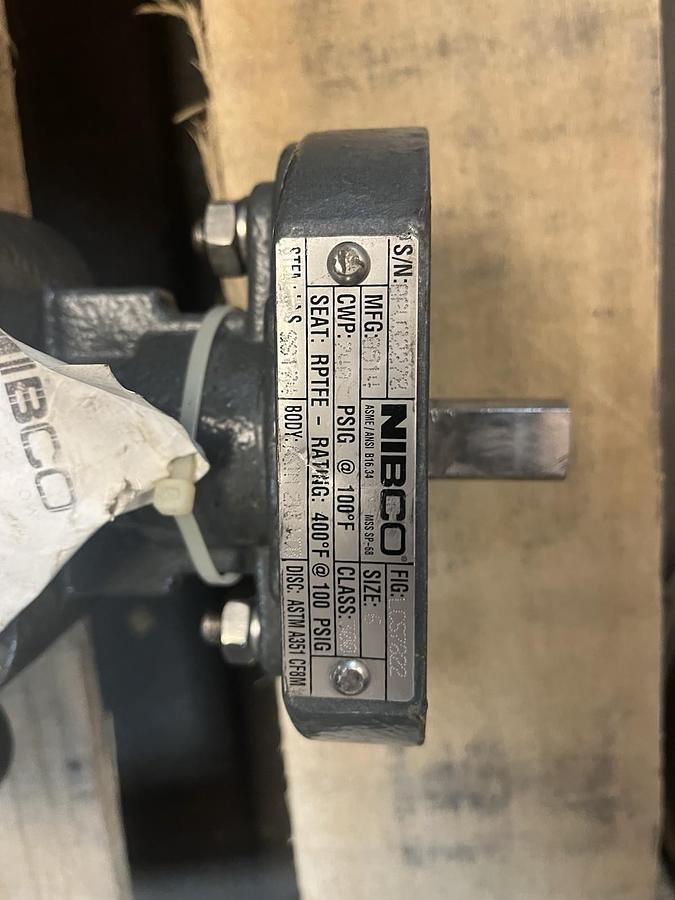 NIBCO,LC7822-3,SIZE 6 BUTTERFLY VALVE CLASS 300