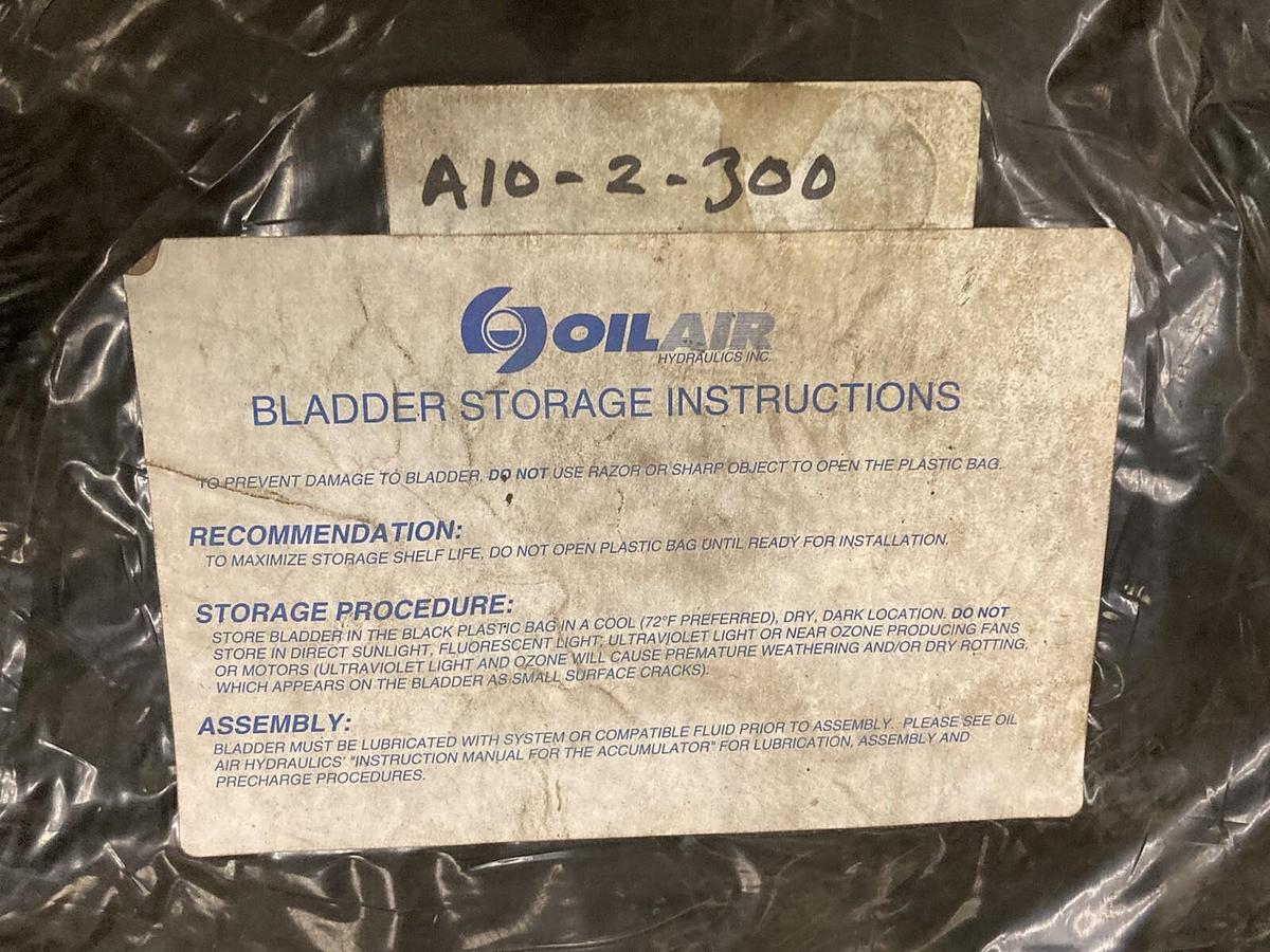 Used Oil-Air,A10-2-300,Bladder Accumulator Kit for A2/A3 10 G BN