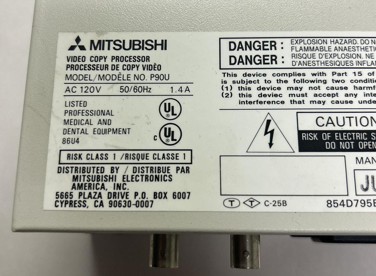 Used MITSUBISHI,P90U,VIDEO COPY PROCESSOR VIDEO PRINTER