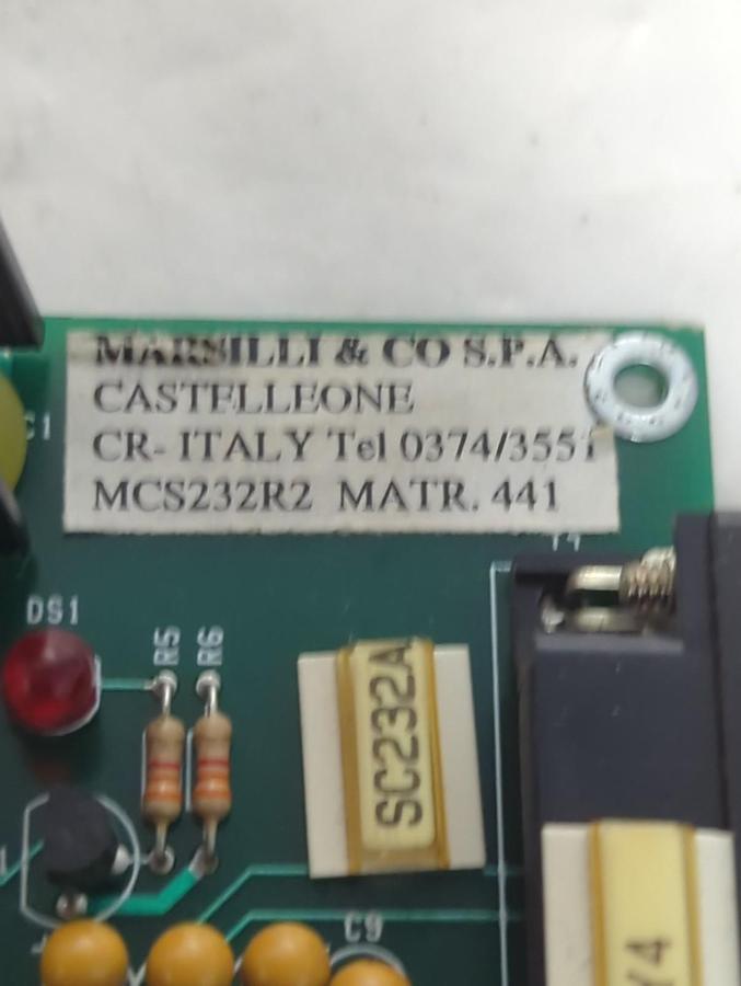 Used MARSILLI,MCS232R2,CIRCUIT BOARD PRE-OWNED