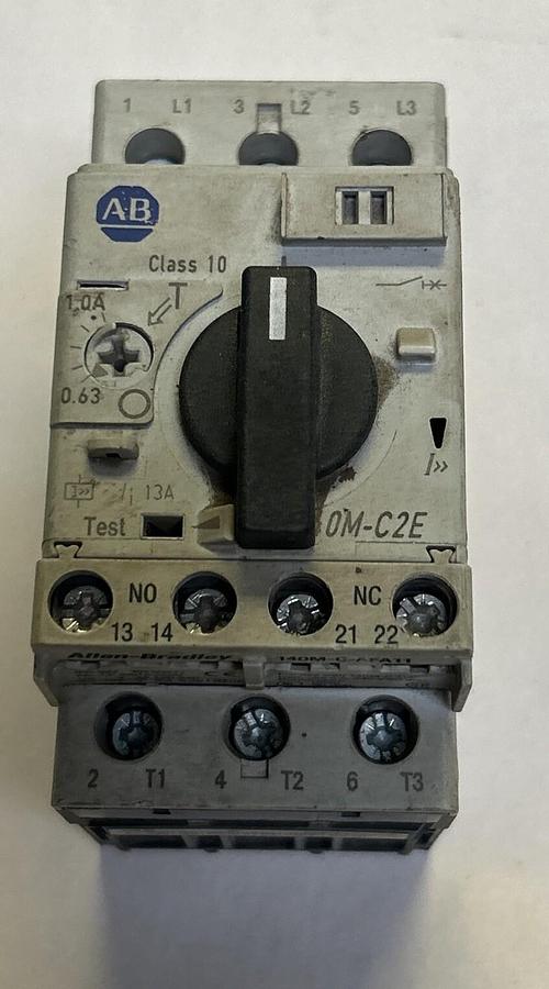 Used ALLEN BRADLEY,140M-C2E-B10,MOTOR PROTECTION CIRCUIT BREAKER