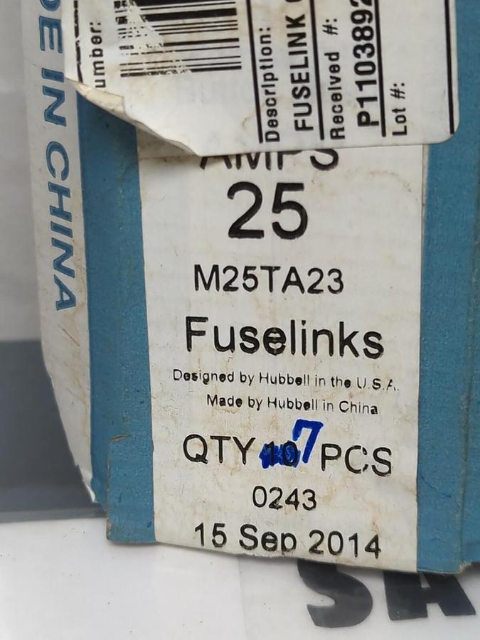 HUBBELL-CHANCE,M25TA23,TYPE-T FUSE LINK REMOVEABLE HEAD 23 IN LENGTH LOT OF 7