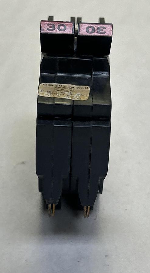 Used FEDERAL PACIFIC,NC230,CIRCUIT BREAKER 30A 120/240V 2P